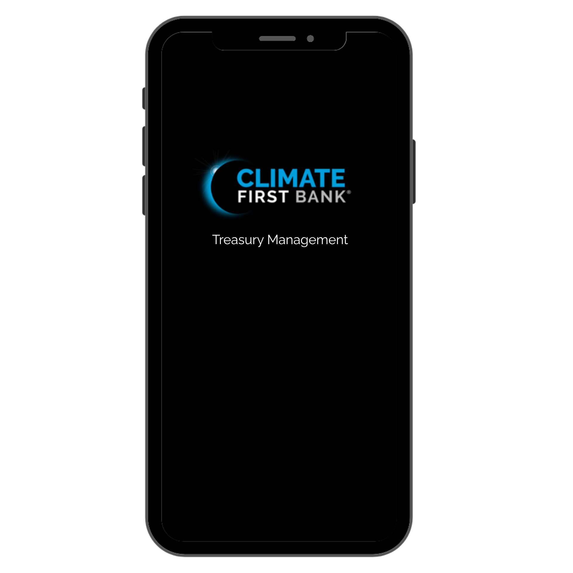 Climate First Bank Treasury Management app screenshot